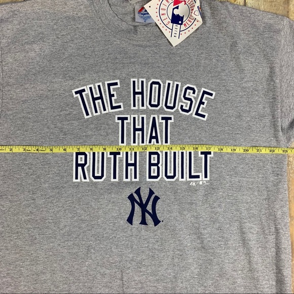 XL NYY New York Yankees Babe Ruth shirt - Picture 4 of 7